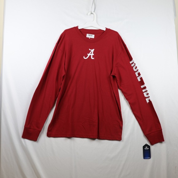 Alabama Crimson Tide Shirt Mens Large NCAA Football Roll Tide Colosseum Long Sle - Picture 1 of 7